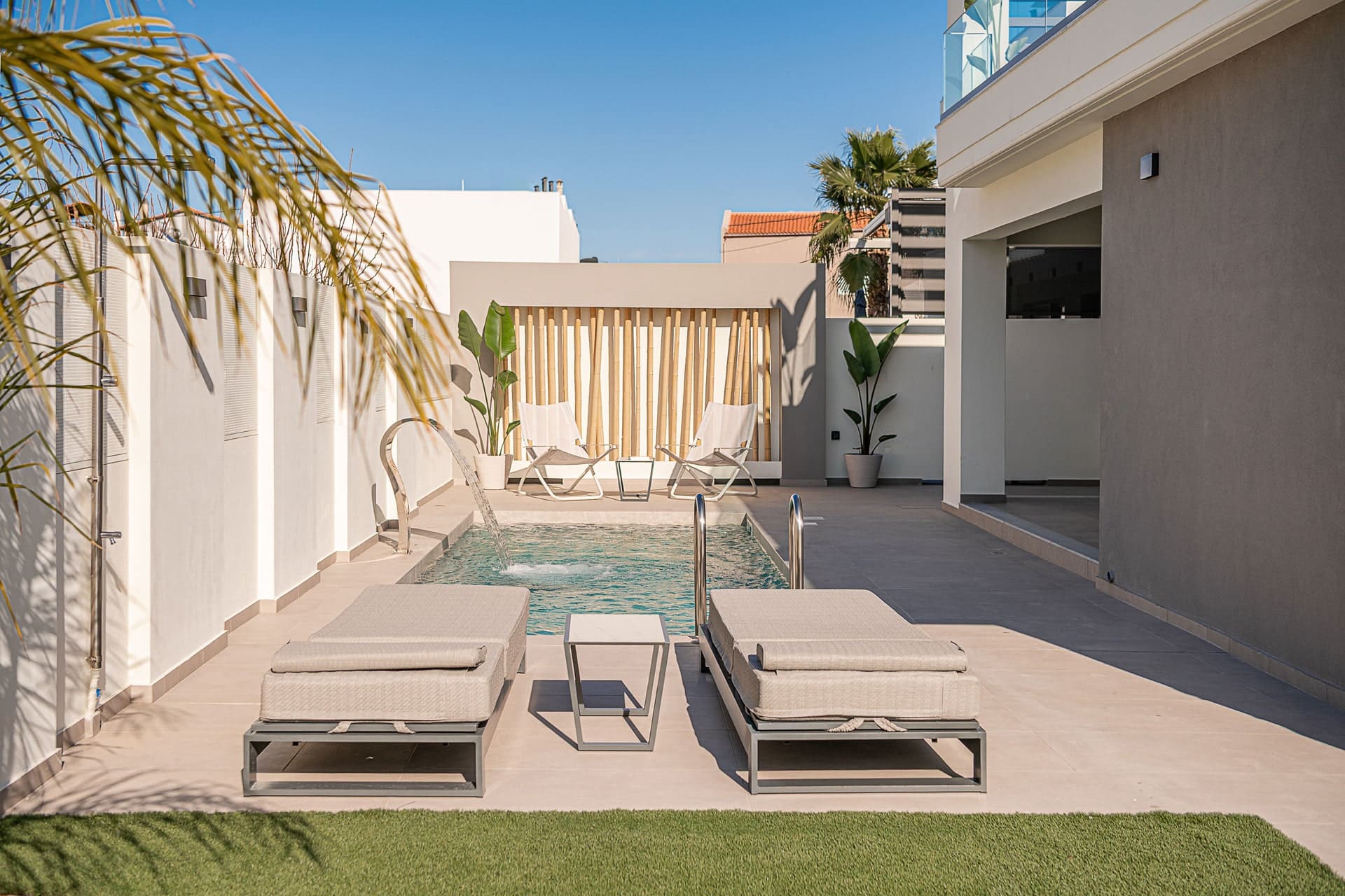 Outdoor space of Villa Ekfrasis at Chania