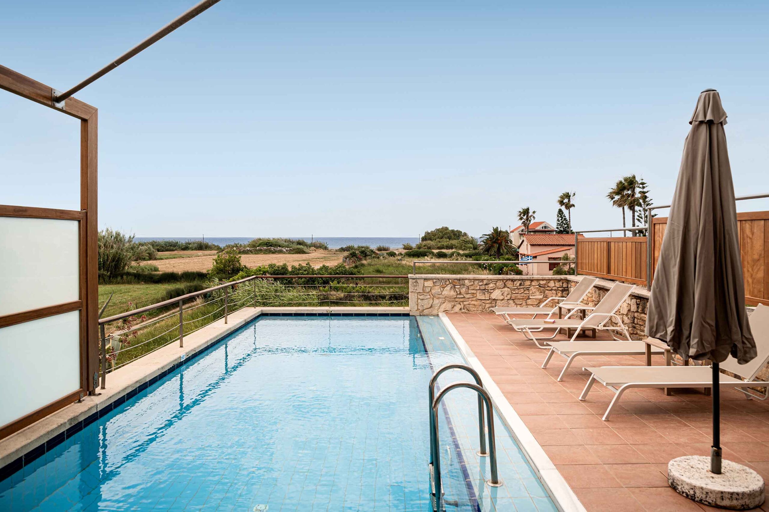 Exterior pool of Corali Villa III Chania