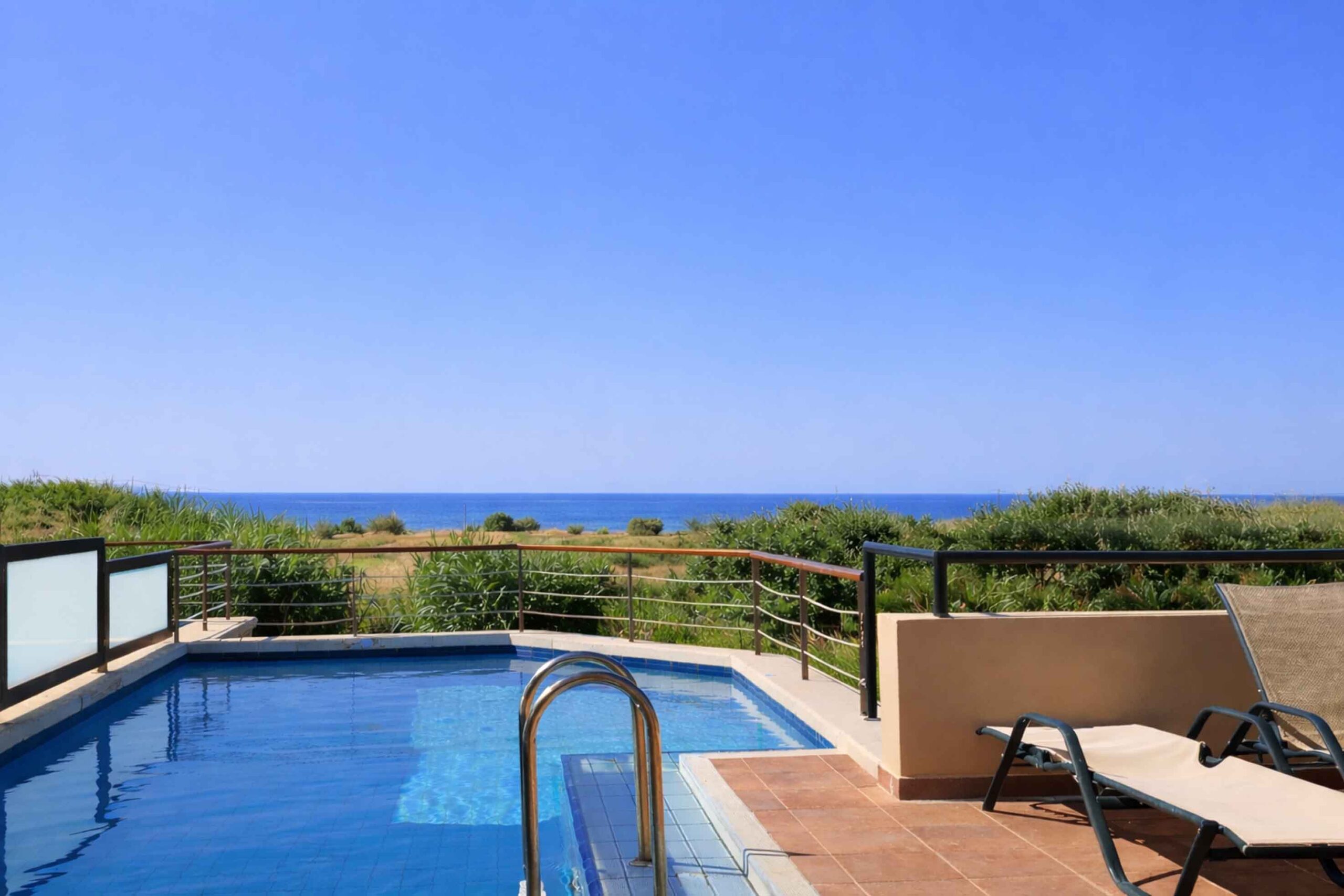 Private exterior pool of Corali Villa I Chania
