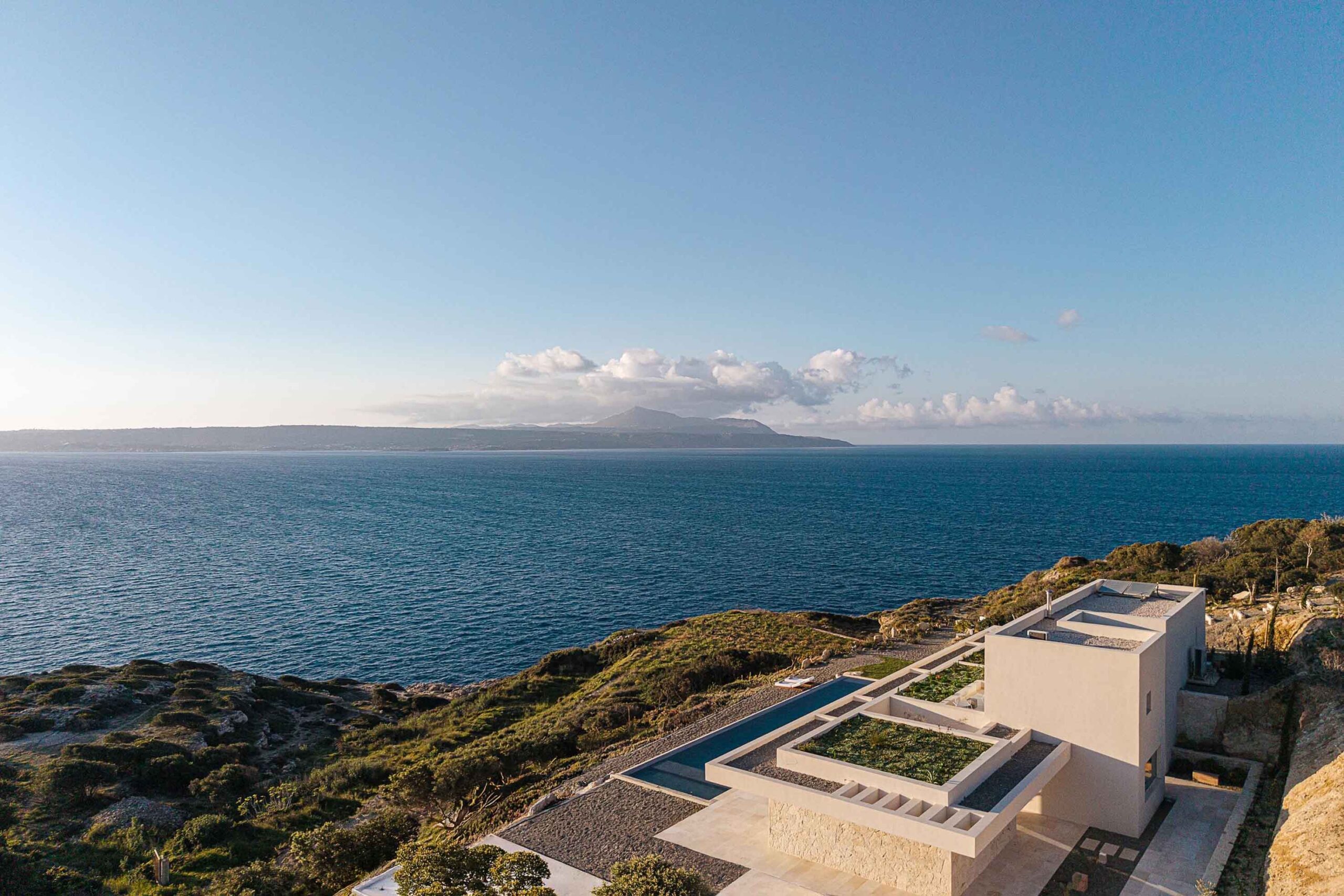 Breathtaking view of Akron Cliffside Villa at Chania